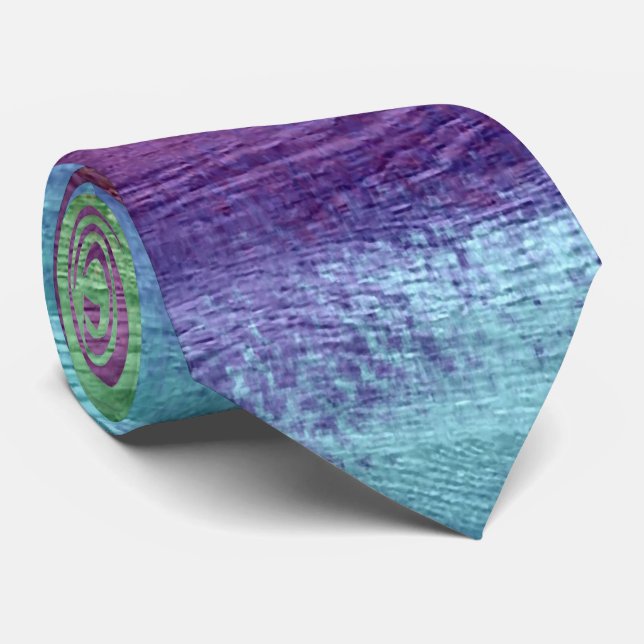 Colourful Modern Wood Grain Background #38 Tie (Rolled)
