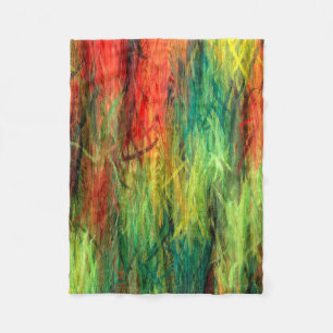 Colourful Modern Wood Grain Background #3 Fleece Blanket