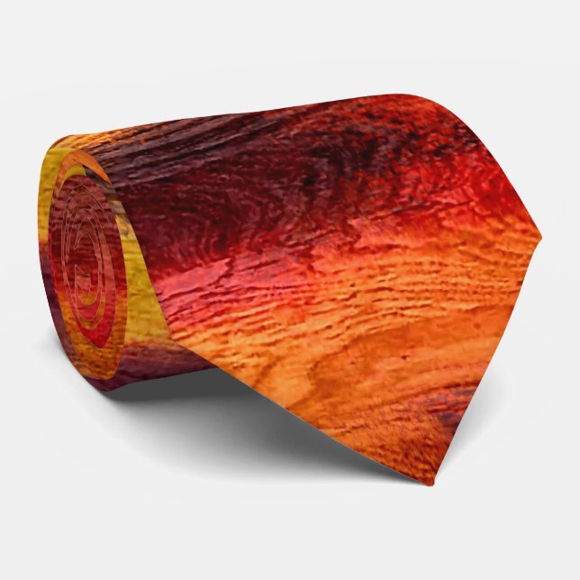 Colourful Modern Wood Grain Background #42 Tie (Rolled)