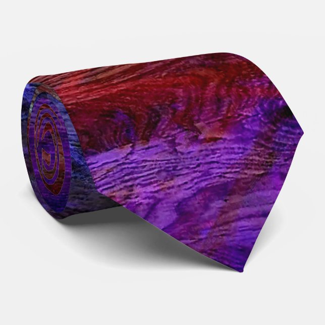 Colourful Modern Wood Grain Background #62 Tie (Rolled)