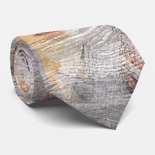 Colourful Modern Wood Grain Background #63 Tie (Rolled)