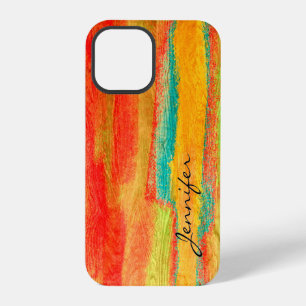 Colourful Modern Wood Grain Background #6 iPhone 12 Pro Case