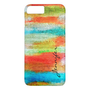Colourful Modern Wood Grain Look #20 iPhone 8 Plus/7 Plus Case