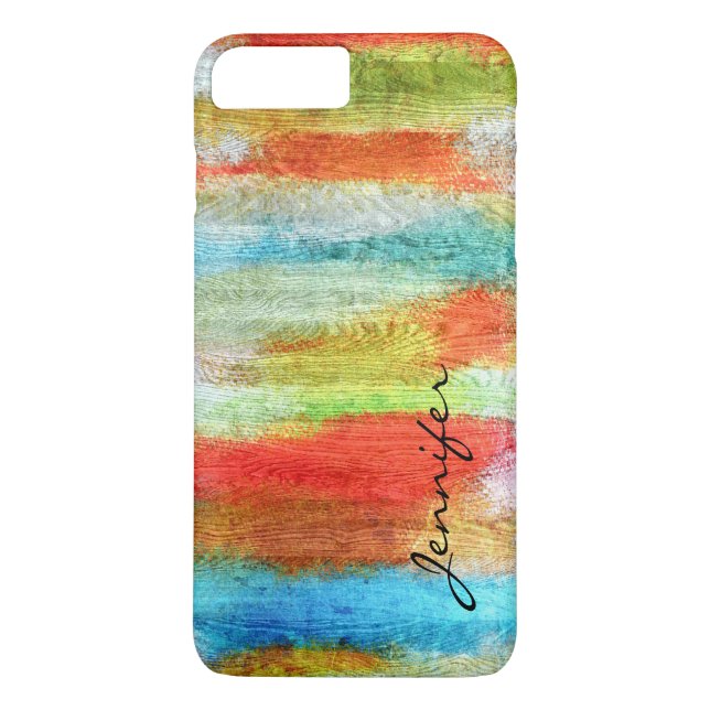 Colourful Modern Wood Grain Look #20 Case-Mate iPhone Case (Back)