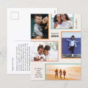 Colourful Moments Holiday Photo Postcard