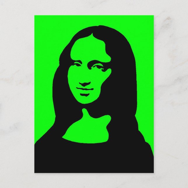 Colourful Mona Postcard (Front)
