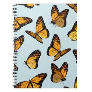 Colourful Monarch Butterflies Vintage Illustration Notebook