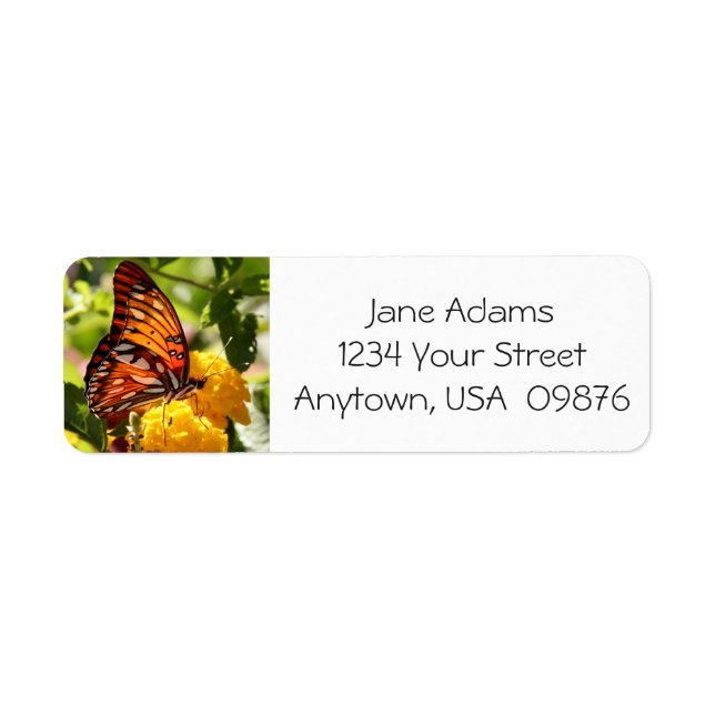 Colourful Monarch Butterfly, Personalised (Front)