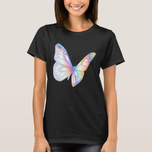 Colourful Monarch Butterfly Retro Techno Raves Dan T-Shirt
