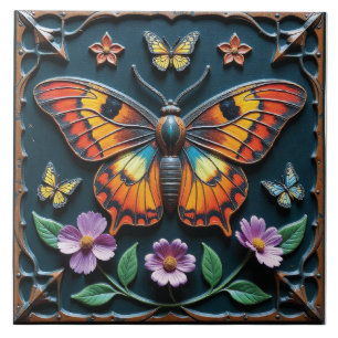 Colourful Monarch Tile