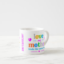 colourful monogram mother's