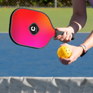 Colourful Monogram Name Pickleball Paddle
