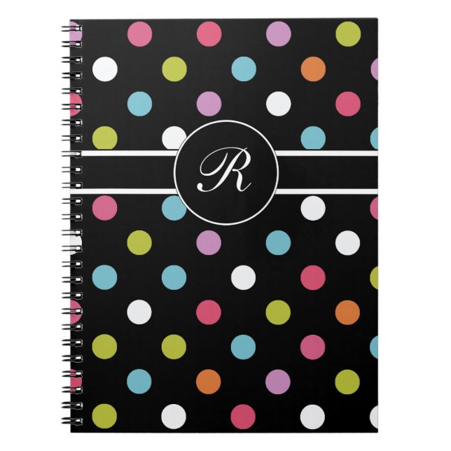 Colourful Monogram Notebook Journal (Front)