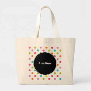 Colourful Monogram Tote Bag