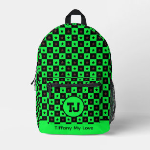 Colourful Monogrammed Back To School Girls Backpac Printed Backpack