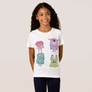 Colourful Monster Set – Funny Cartoon Monster Desi T-Shirt
