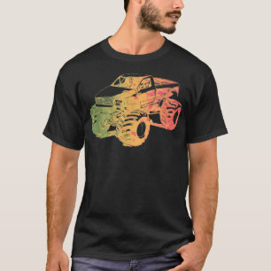 Colourful Monster Truck Art T-Shirt