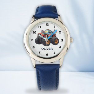 Colourful Monster Truck Boys' Watch