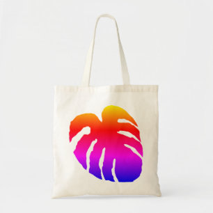 Colourful Monstera Leaf Tote Bag