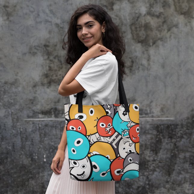 Colourful monsters tote bag (Creator Uploaded)