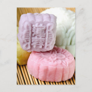 Colourful Mooncakes Postcard
