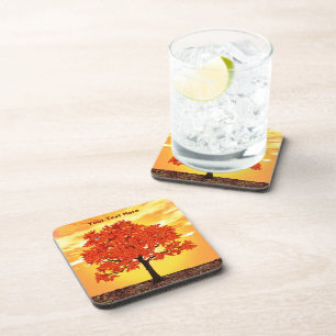 Colourful Morning Oak Coaster