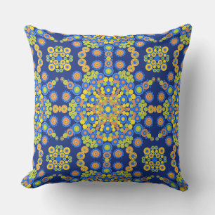 Colourful Moroccan Mosaic Outdoor Pillow