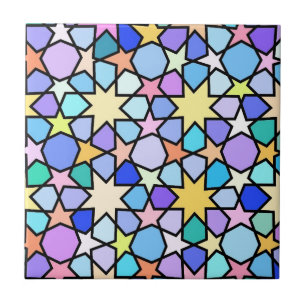 Colourful Moroccan Star Mosaic Tile