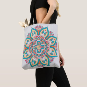 Colourful Moroccan style mandalas Tote Bag