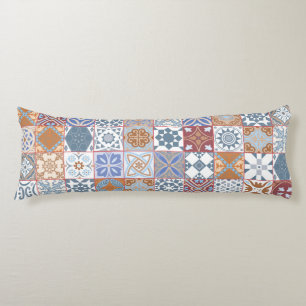 Colourful Moroccan tile Body Cushion