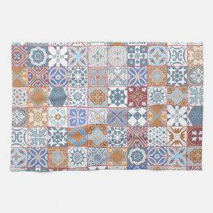 Colourful Moroccan tile Tea Towel
