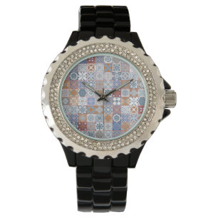 Colourful Moroccan tile Watch