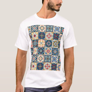 Colourful Moroccan tiles, gorgeous seamless patter T-Shirt