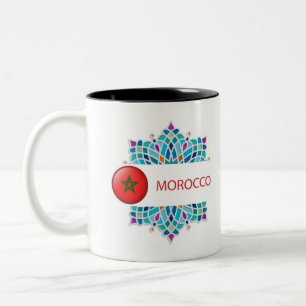 Colourful Morocco Souvenir Two-Tone Coffee Mug