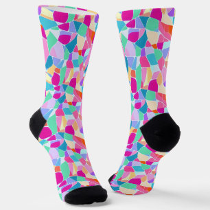 Colourful Mosaic Colours Pattern Socks
