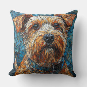 Colourful Mosaic Dog Cushion
