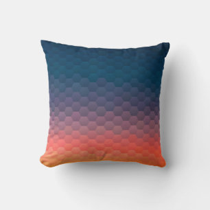Colourful mosaic. Geometric hipster retro backgrou Cushion