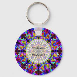 Colourful Mosaic Key Ring