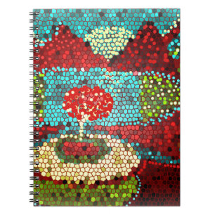 Colourful Mosaic Lanscape Notebook