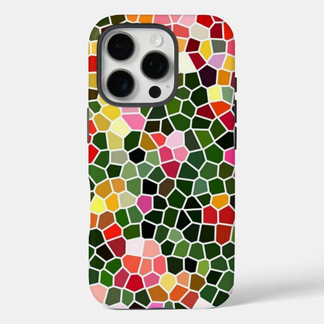 Colourful Mosaic Pattern Case-Mate iPhone Case (Back)