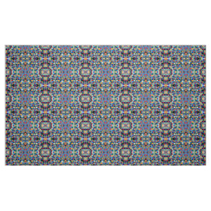 Colourful mosaic pattern fabric