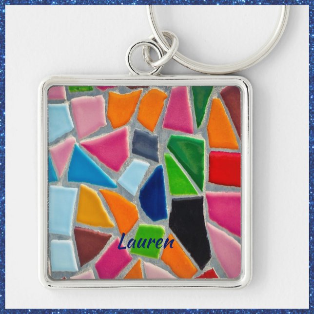 Colourful Mosaic Pattern    Key Ring (Creator Uploaded)