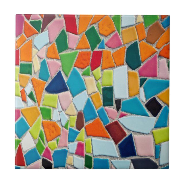 Colourful Mosaic Pattern Tile (Front)