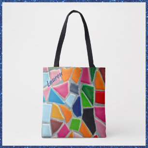 Colourful Mosaic Pattern    Tote Bag