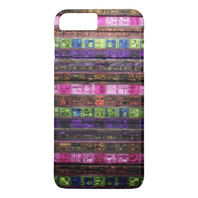 Colourful Mosaic Pattern Wood Look #18 Case-Mate iPhone Case (Back)