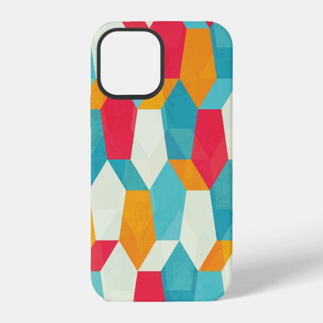 Colourful Mosaic, Seamless Artistic Pattern. iPhone Case (Back)
