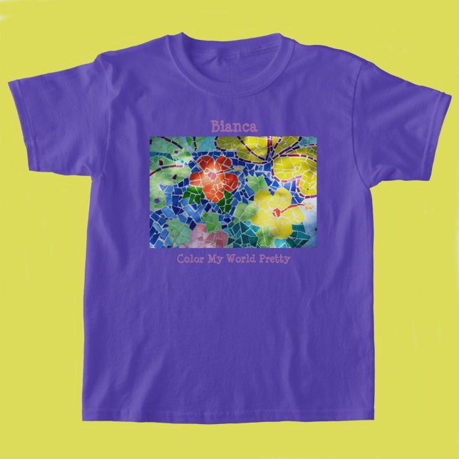 Colourful Mosaic Tile Koi Pond  T-Shirt (Creator Uploaded)