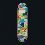 Colourful Mosaic Tiles Pattern Skateboard<br><div class="desc">Custom skateboard</div>