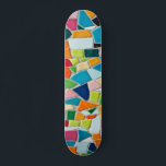 Colourful Mosaic Tiles Pattern Skateboard<br><div class="desc">Custom skateboard</div>