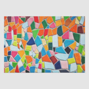 Colourful Mosaic Tiles Tissue Paper